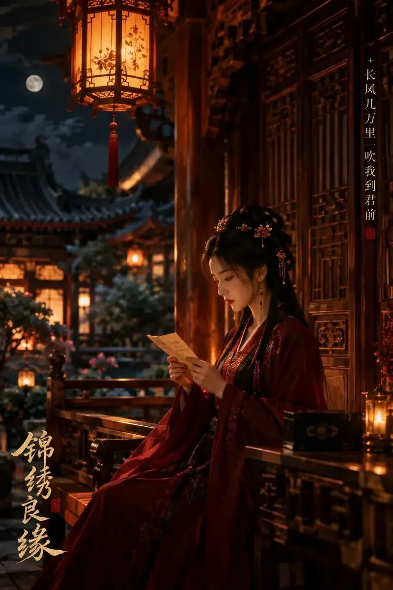 长夜有灯 - 黄豆漫剧 原创短剧 短剧《长夜有灯》封面图,古装题材